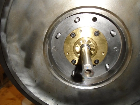 New locating bearing installed